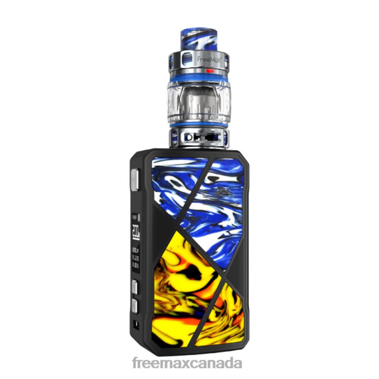 Blue-Yellow FreeMAX vape Canada - 082HP7 FreeMAX MAXUS 200W KIT